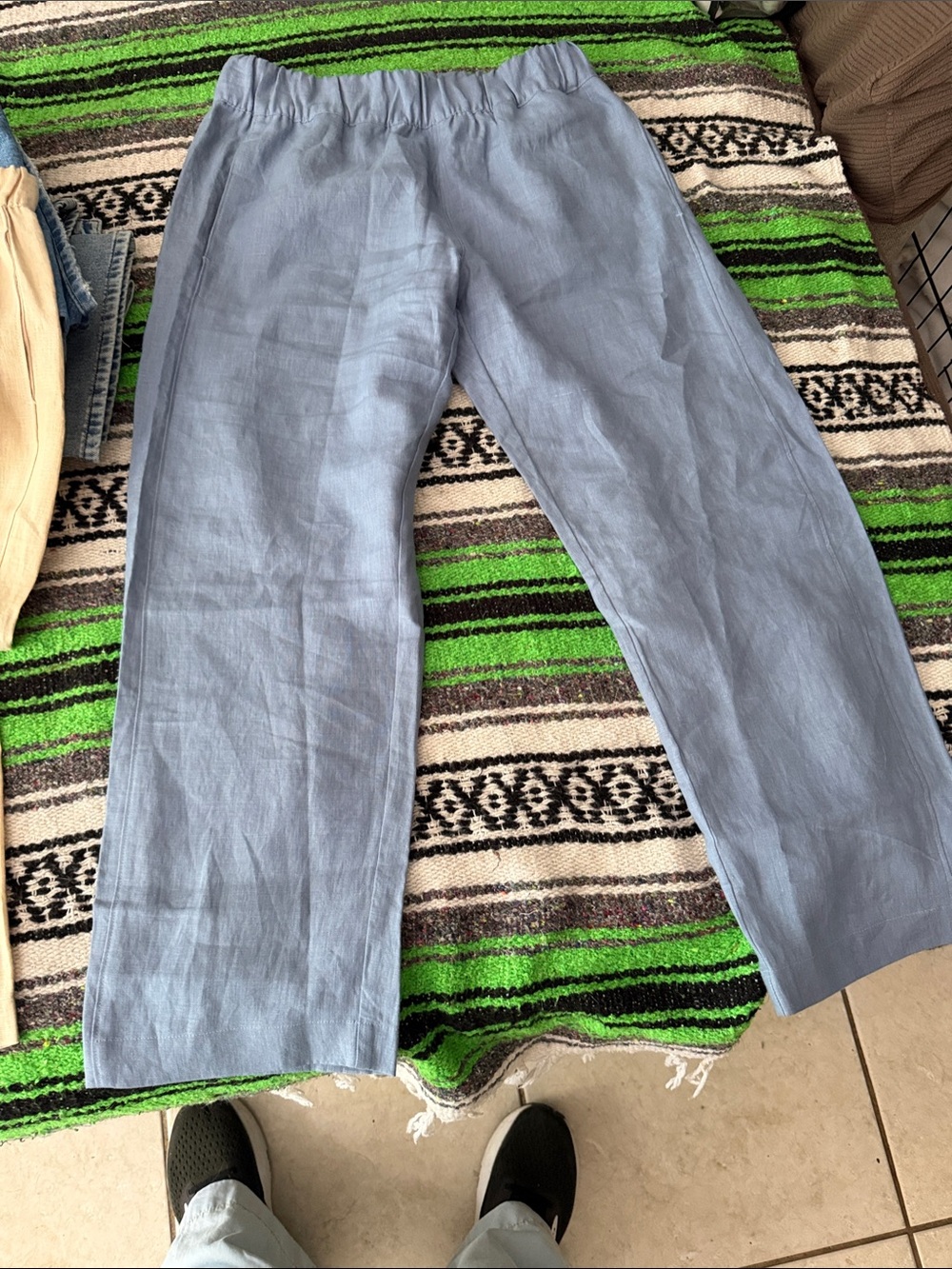 American Giant Light Blue Elastic Waist Chinos